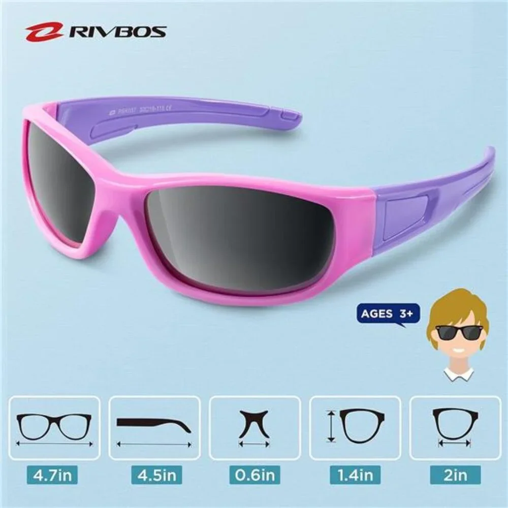 Kids‎ Summer Sunglasses Polarized UV Protection Flexible Rubber Glasses Shades